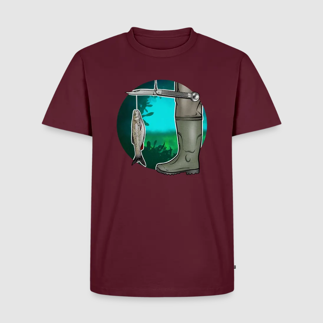 PUMA Men´s Premium T-Shirt „Waagemesser – Petri Heil"