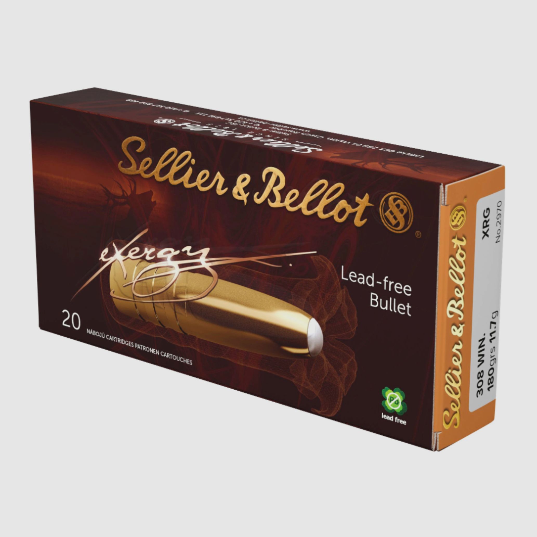 Sellier & Bellot 161392 .308 Win. XRG Exergy Bleifrei 11,7g 180grs