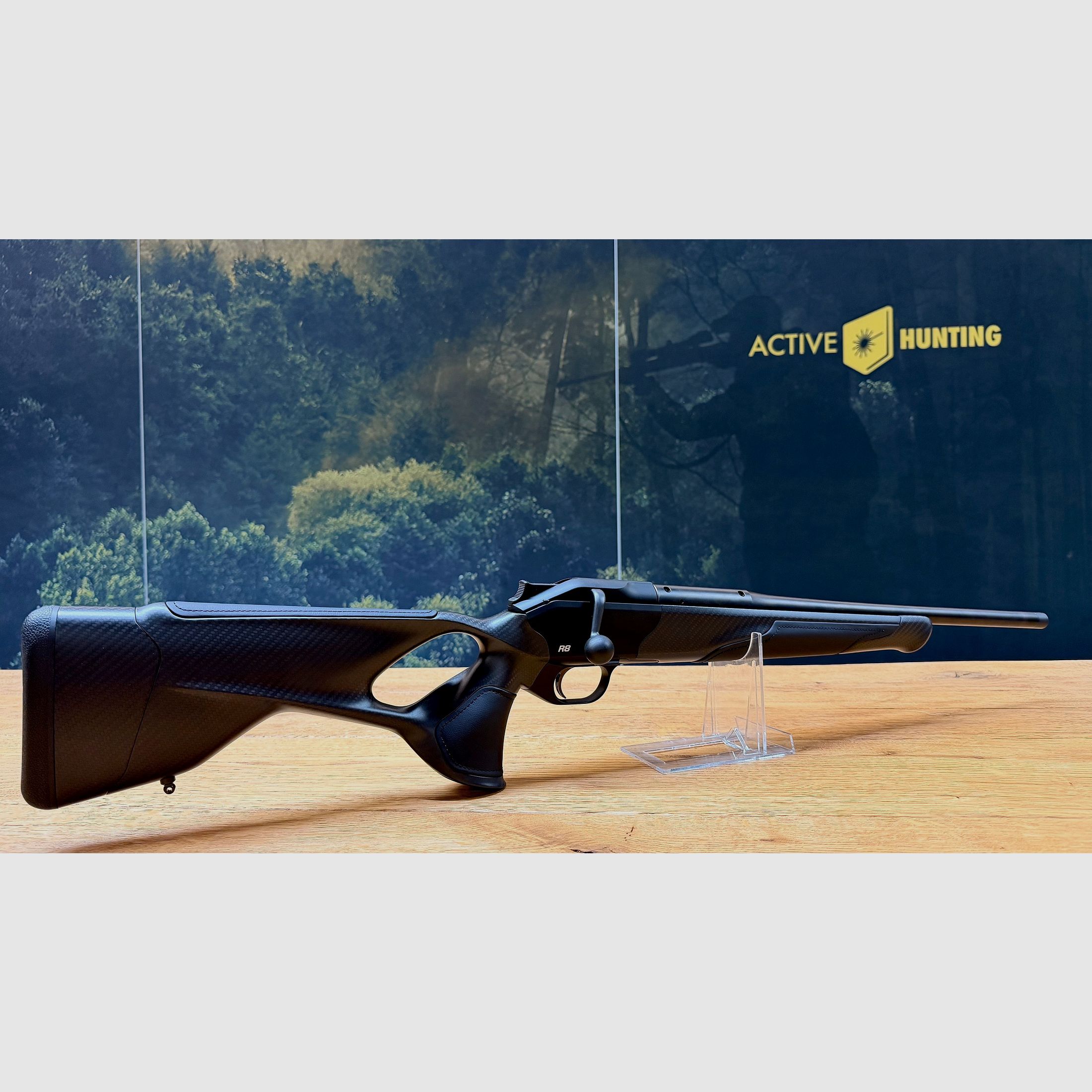 Blaser R8 Ultimate Carbon Leder Komplettwaffe / Kaliber wählbar / Logo silber / Standard Ausführung