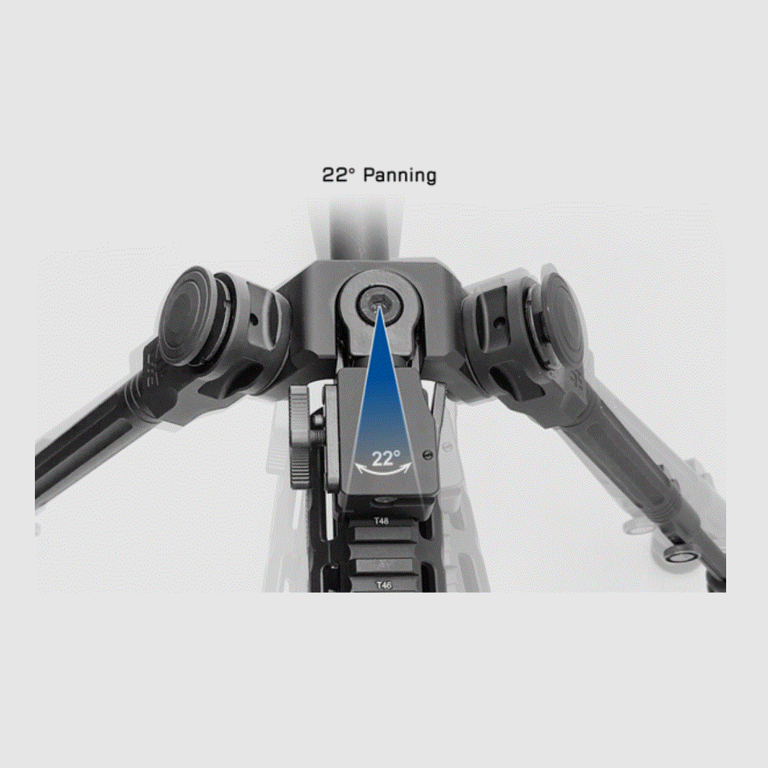UTG Over Bore Bipod, 7″-11″ Center Height, Picatinny