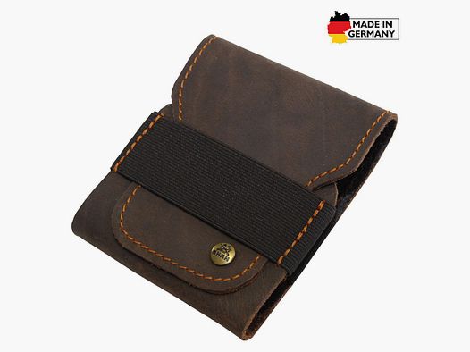 AKAH Patronenetui aus Büffelleder mit Pullup-Effekt