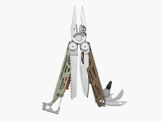 Survivalowy Multitool Leatherman Signal Box z Okładzinami w Kolorze Mesa Verde