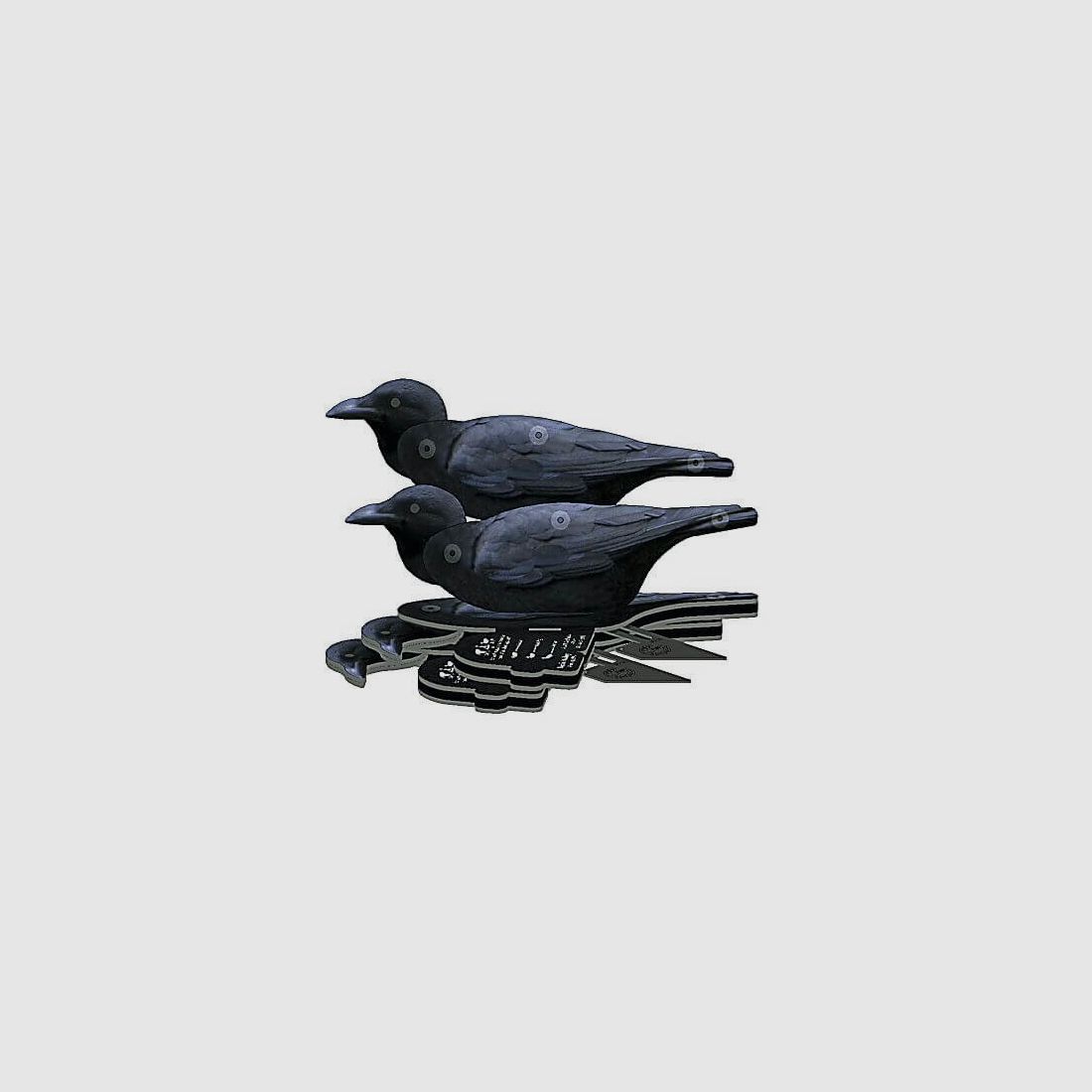NRA FUD Decoy – "opvouwbare lokvogel" – Kraai 6-delige set