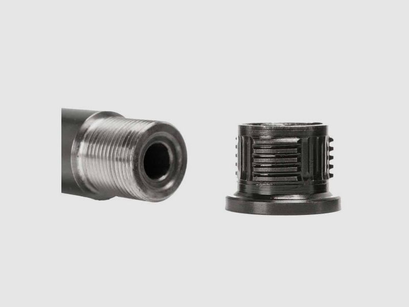 A-TEC Schalldämpfer f. EWB-Waffen Optima45 (.264/6,5mm) A-Lock Adapter  -Teleskop-SD