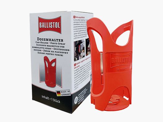 1 x BALLISTOL Dosenhalter magnetisch > für 350ml 400ml und 500ml Spraydosen > 2 Magnete ! 12kg Halte