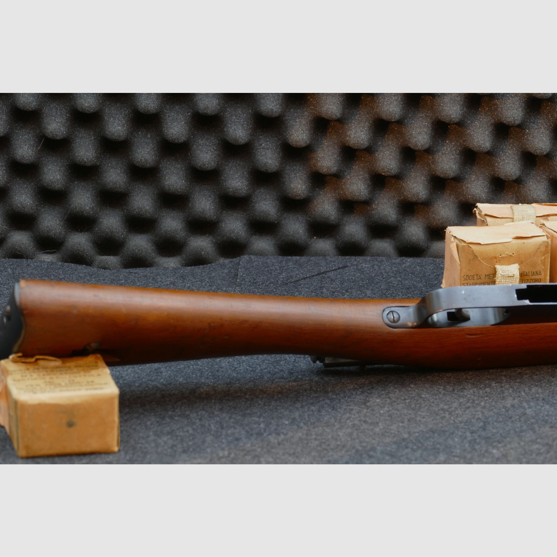 Carcano Mod. 1938 „Fucile Corto“, 7,35Carcano — 1939 — Calcio e sistema con lo stesso numero (fucile corto), ordinanza, collezionista