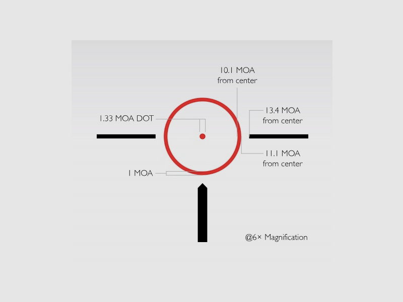 Hawke VANTAGE 14401 30 WA 1-8X24 CERCLE POINT Réticule lumineux
