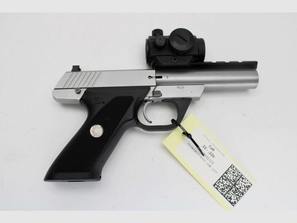 Colt 22 pistool met 2 magazijnen en richtkijker .22lr