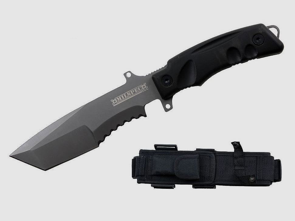 Couteau de survie de chasse avec aiguiseur et étui