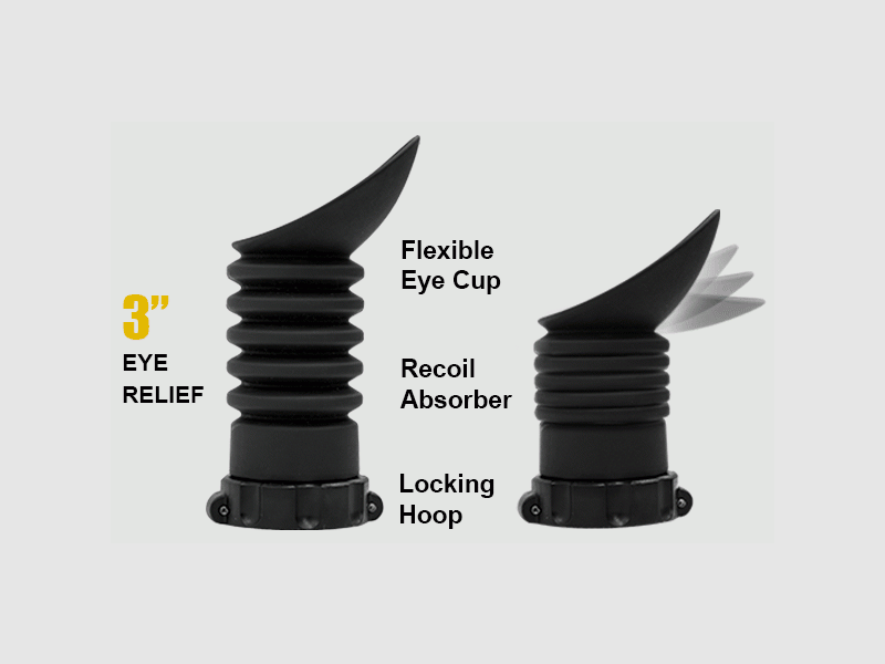 UTG Augenmuschel aus Gummi für 36, 40, 41.5, 43mm Okulare