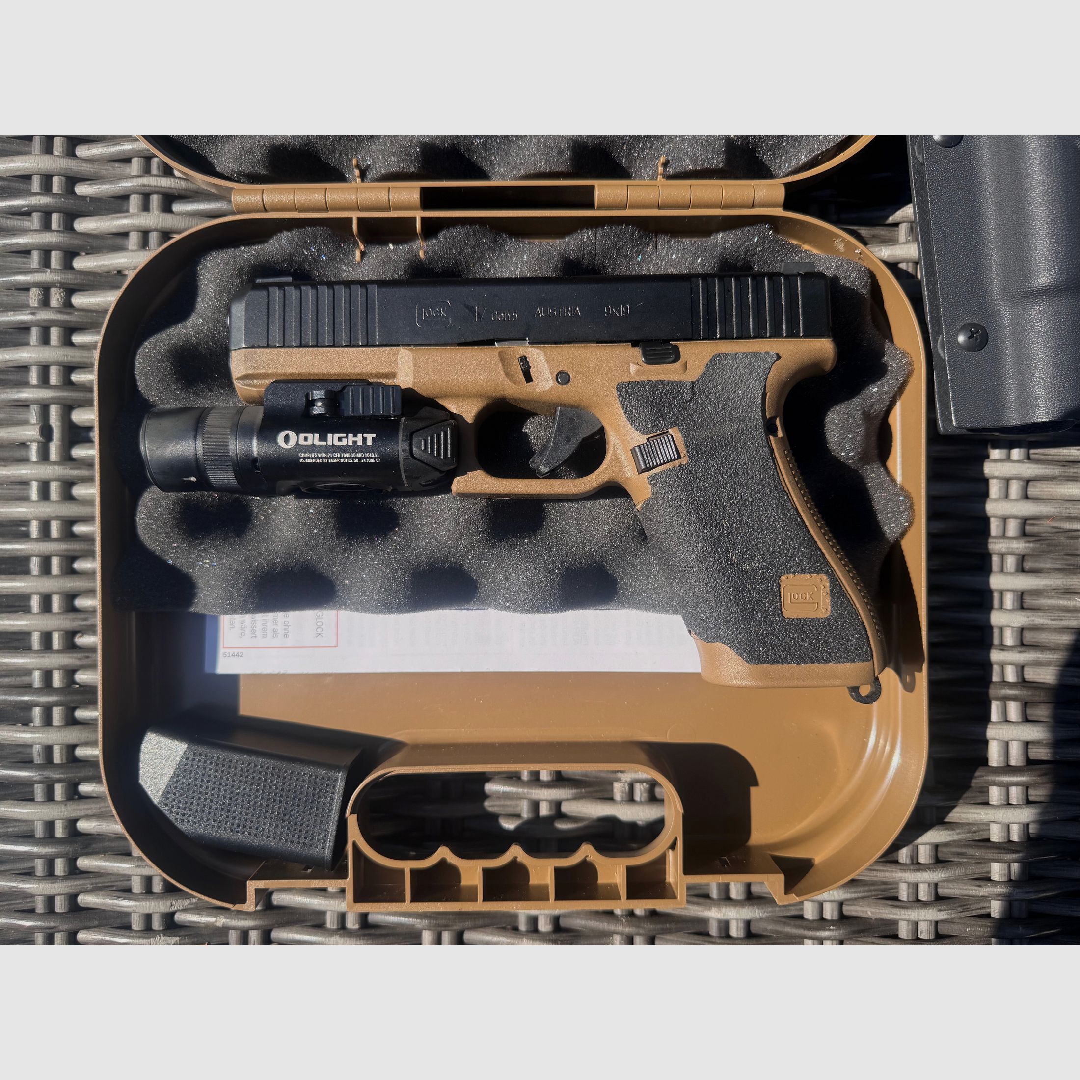 Glock 17 Gen5 FR with accessories