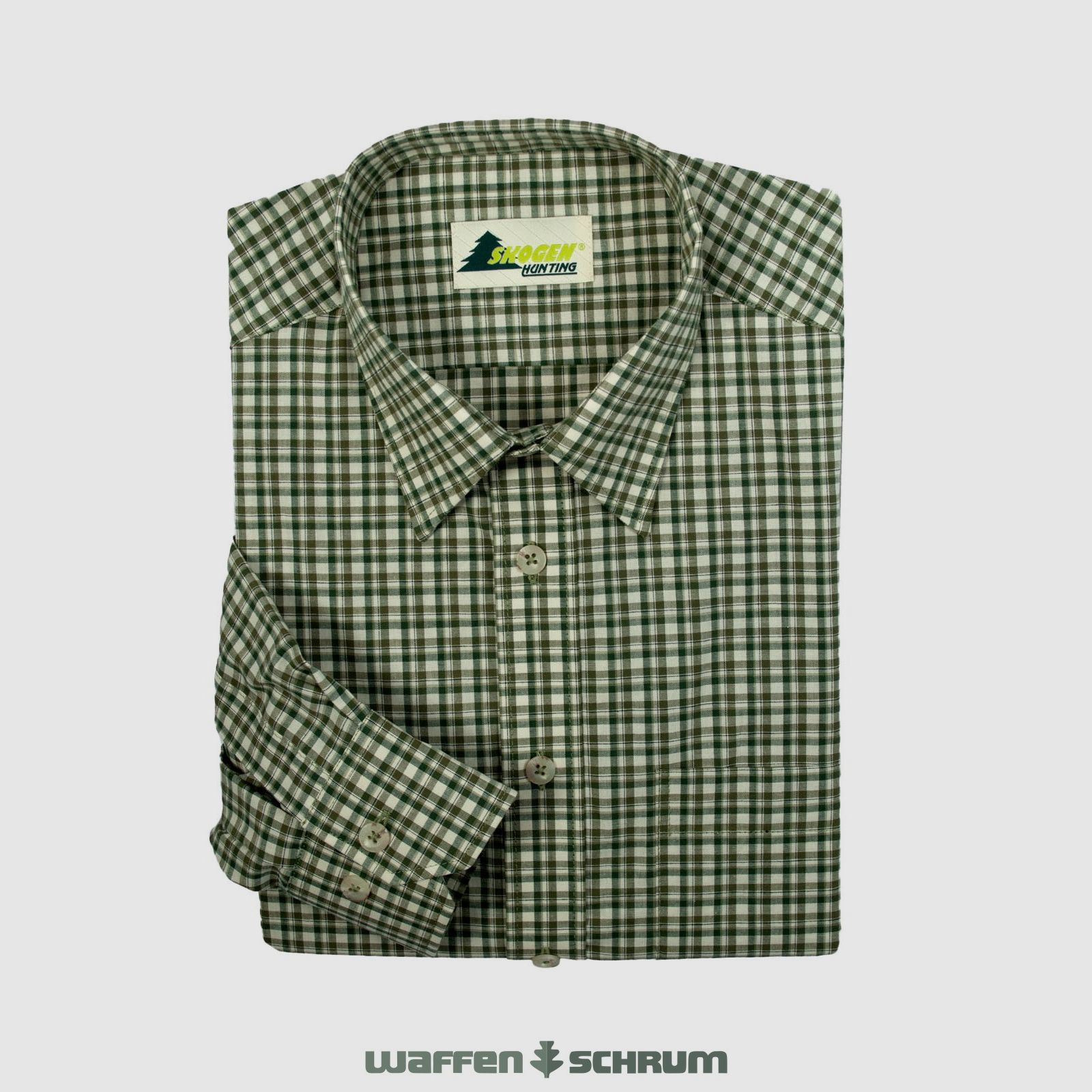 Skogen Hemd Kent Karo Oliv