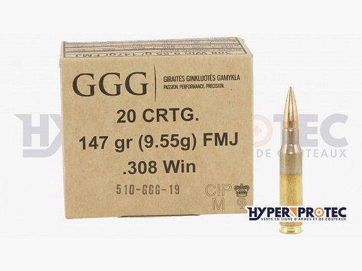 Ammunition .308 GGG FMJ