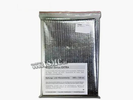 Söhngen Söhngen Rettungsdecke Super-SIRIUS®-Extra 200 x 150 cm