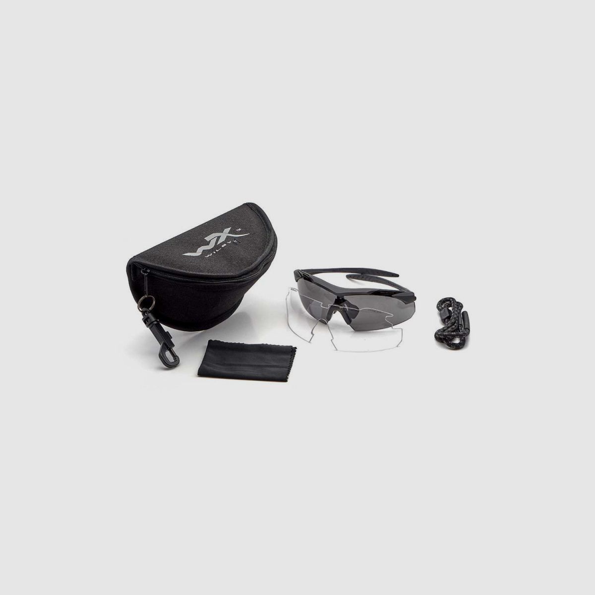 Wiley X 3501 WX VAPOR 2.5 Grigio-Trasparente Telaio Nero Opaco, immagine 1 di 3
