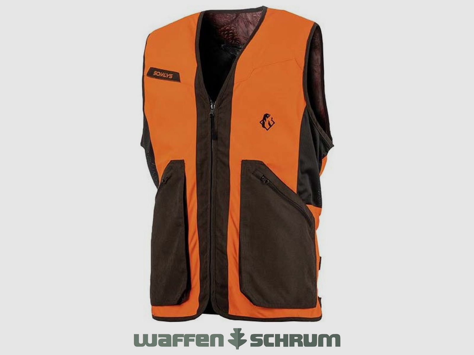 Somlys Wendeweste Classy Orange / Camouflage