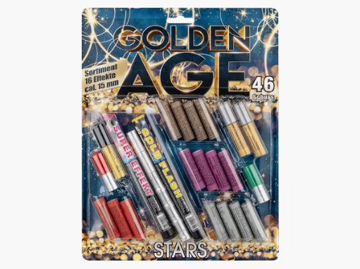 Umarex Golden Age Stars 15 mm, 46-piece Blister - Pyrotechnics