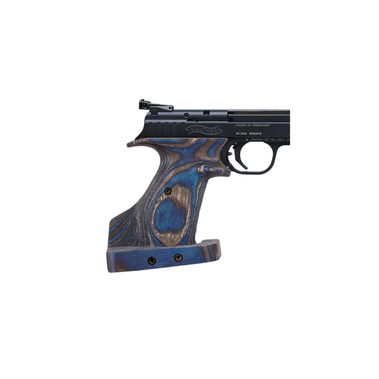 Walther poignée en bois lamellé “Blue Angel” pour X-Esse / CSP I taille L pour gaucher