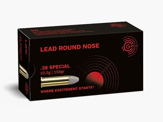 Geco LRN .38 Special 158gr - 1000 cartuchos