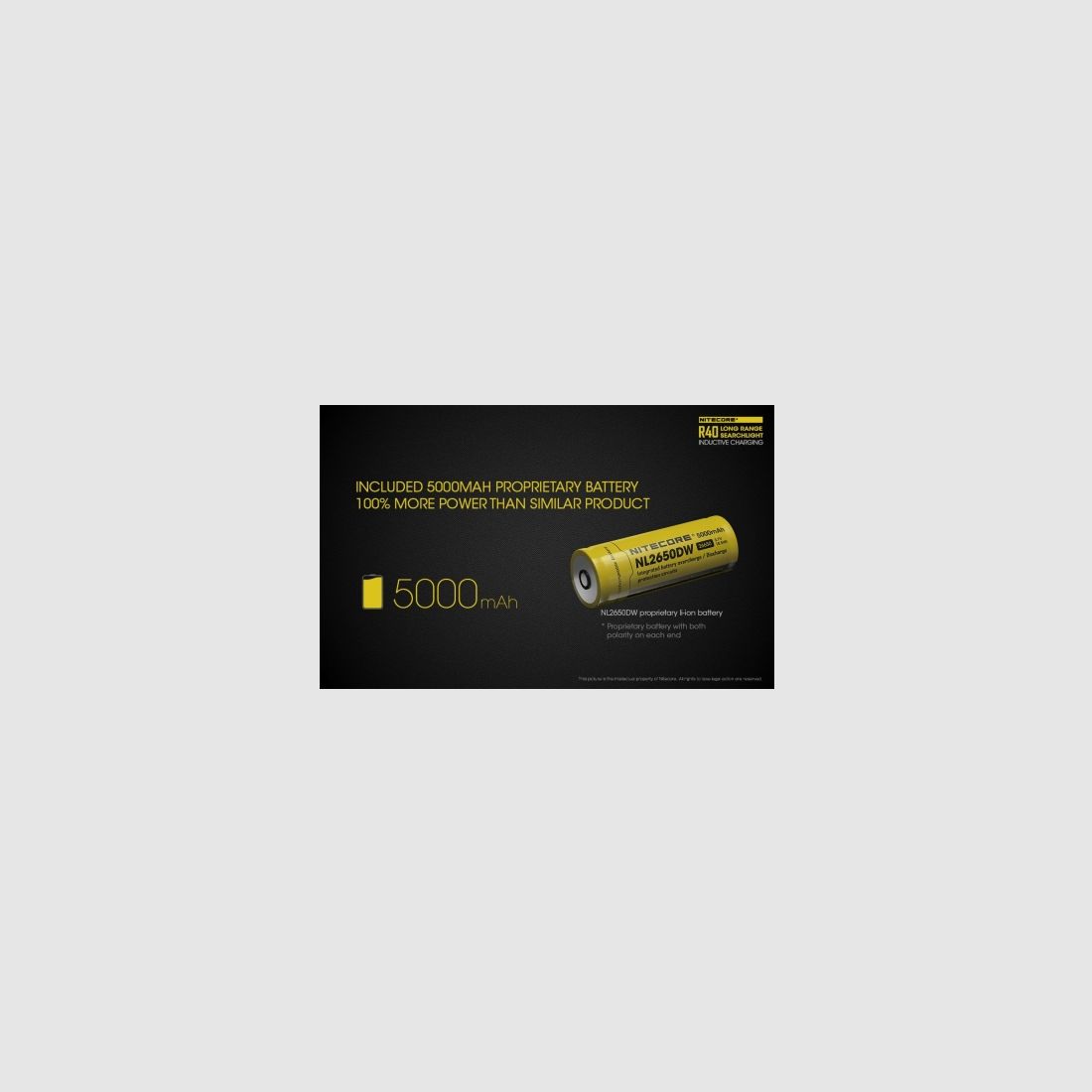 Nitecore R40 flashlight with charging station, 1000 lumens, image 13 of 30