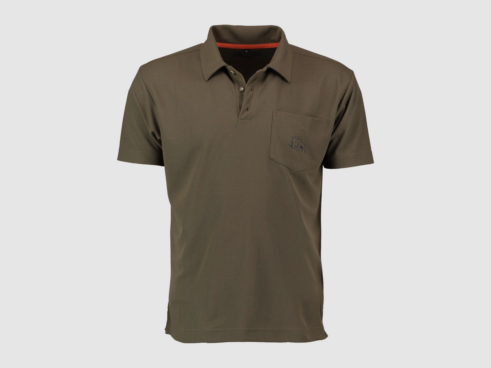 Heren functioneel poloshirt maat L donkergroen, afbeelding 1 van 2
