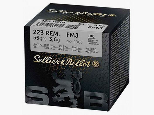 223 Remington S&B FMJ 55gr VE100