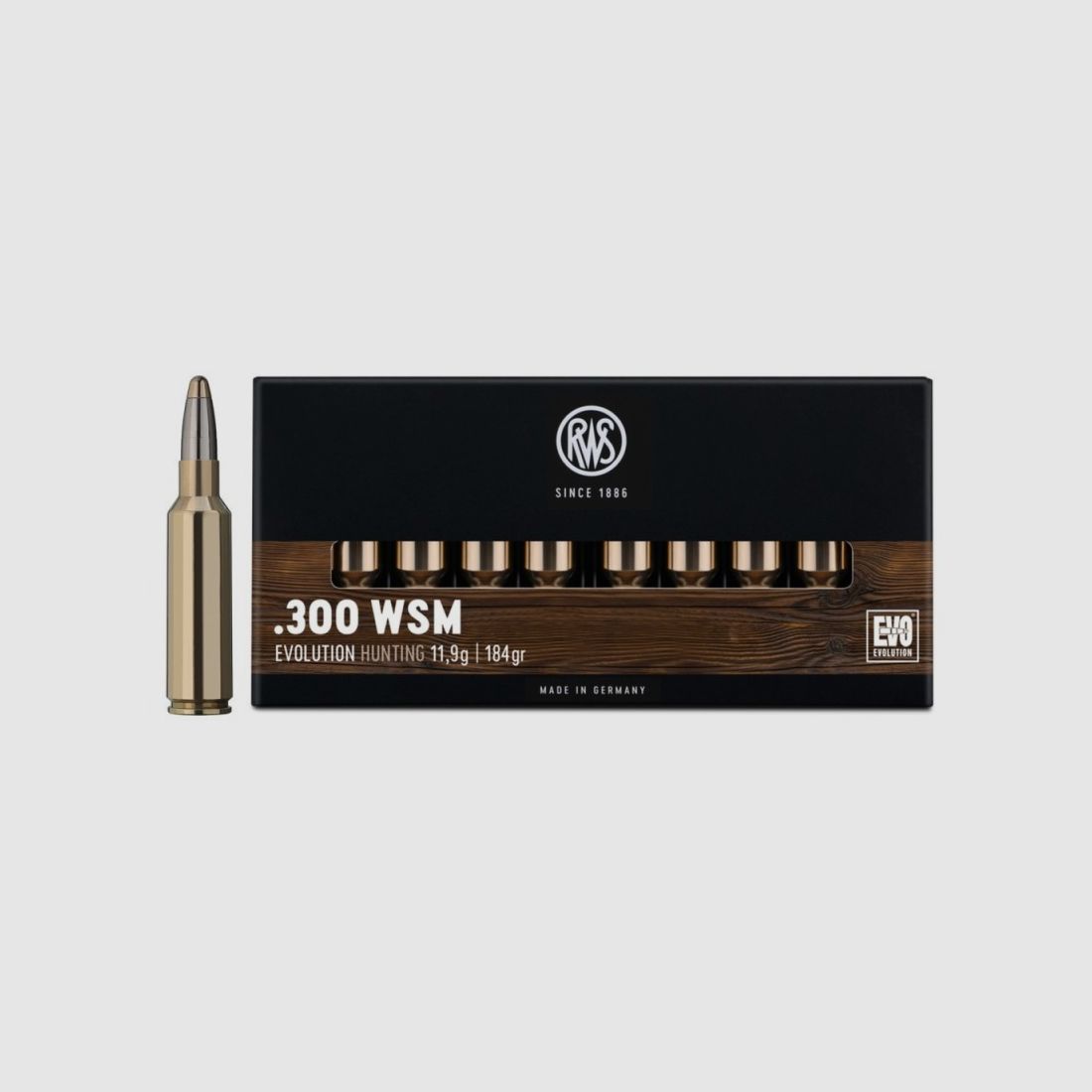 RWS .300 WSM Evolution 11,9g / 184gr - Box mit 20 Stk., Bild 1 von 2