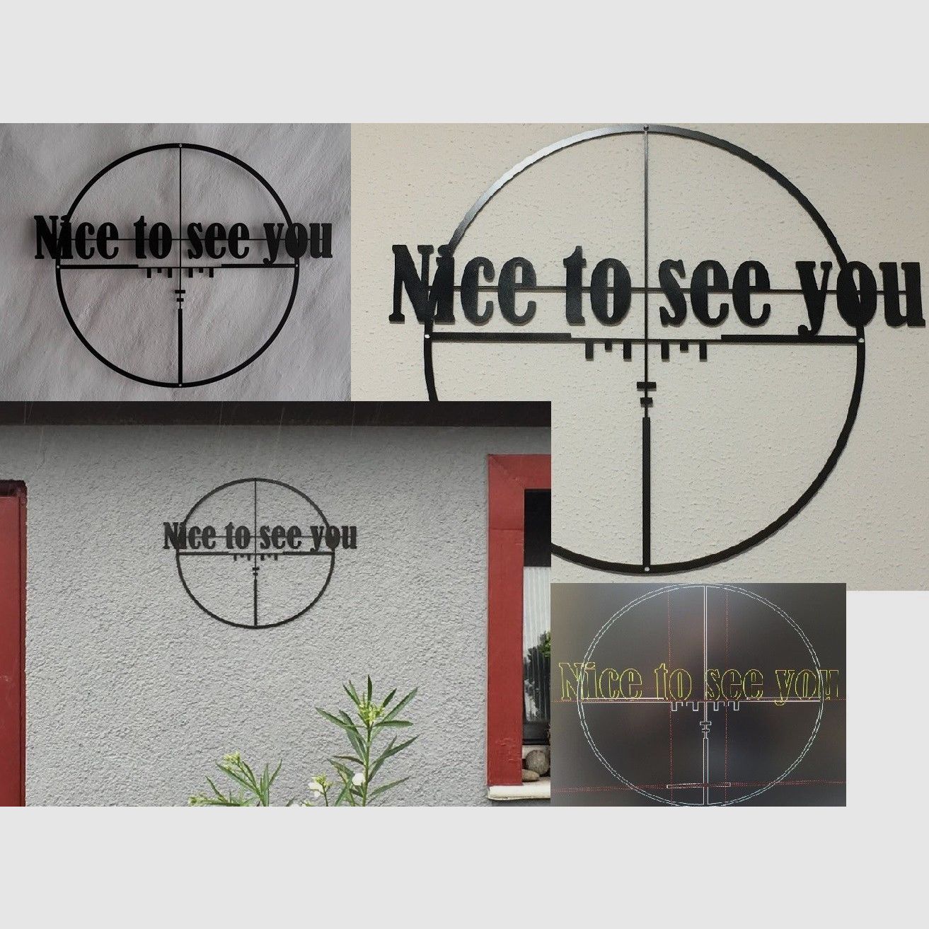 Decorative Sign Wall Decoration Nice to see you Wall Decoration Scope