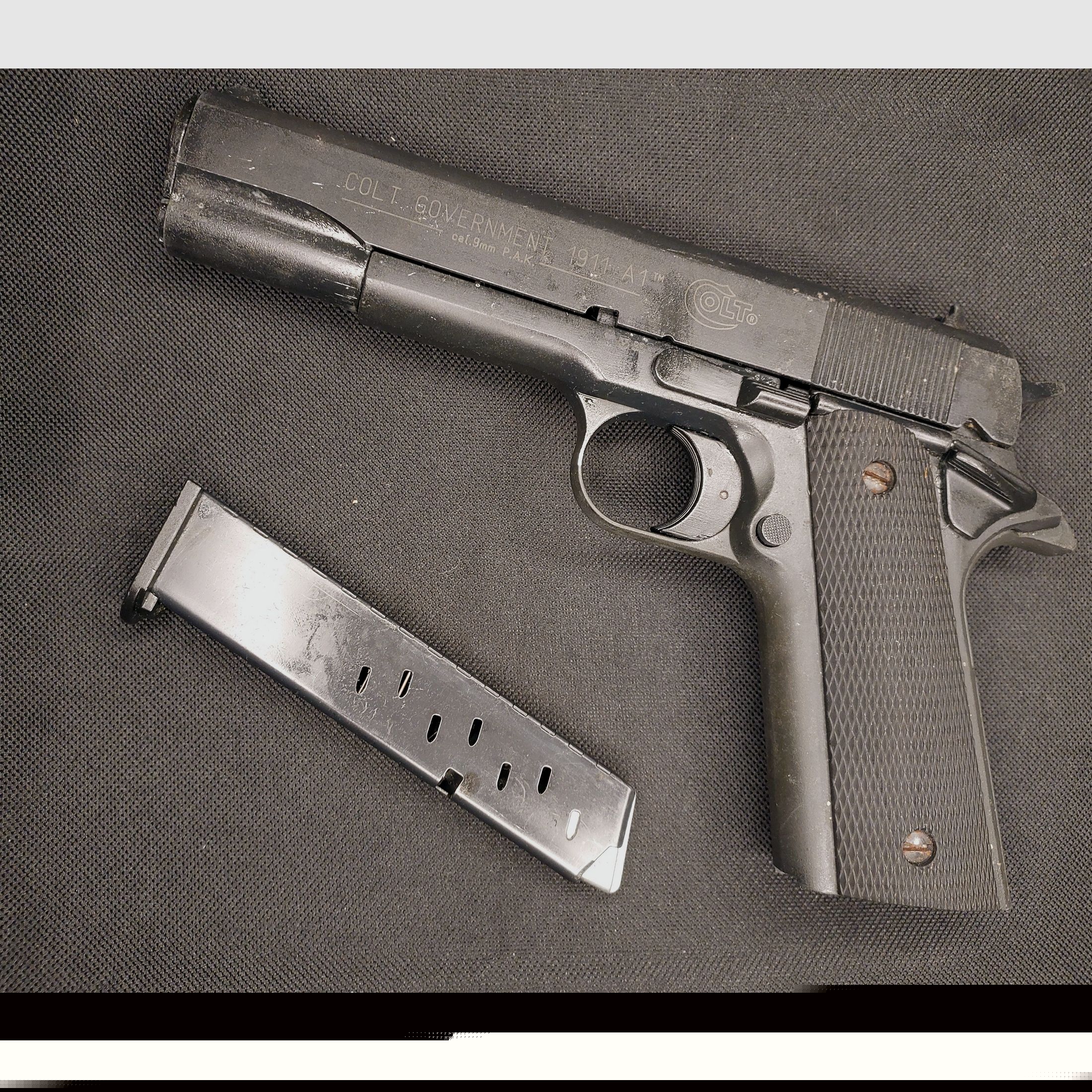 Colt Government 1911 A1 Schreckschuss Pistole 9mm P.A.K. (PTB 774)