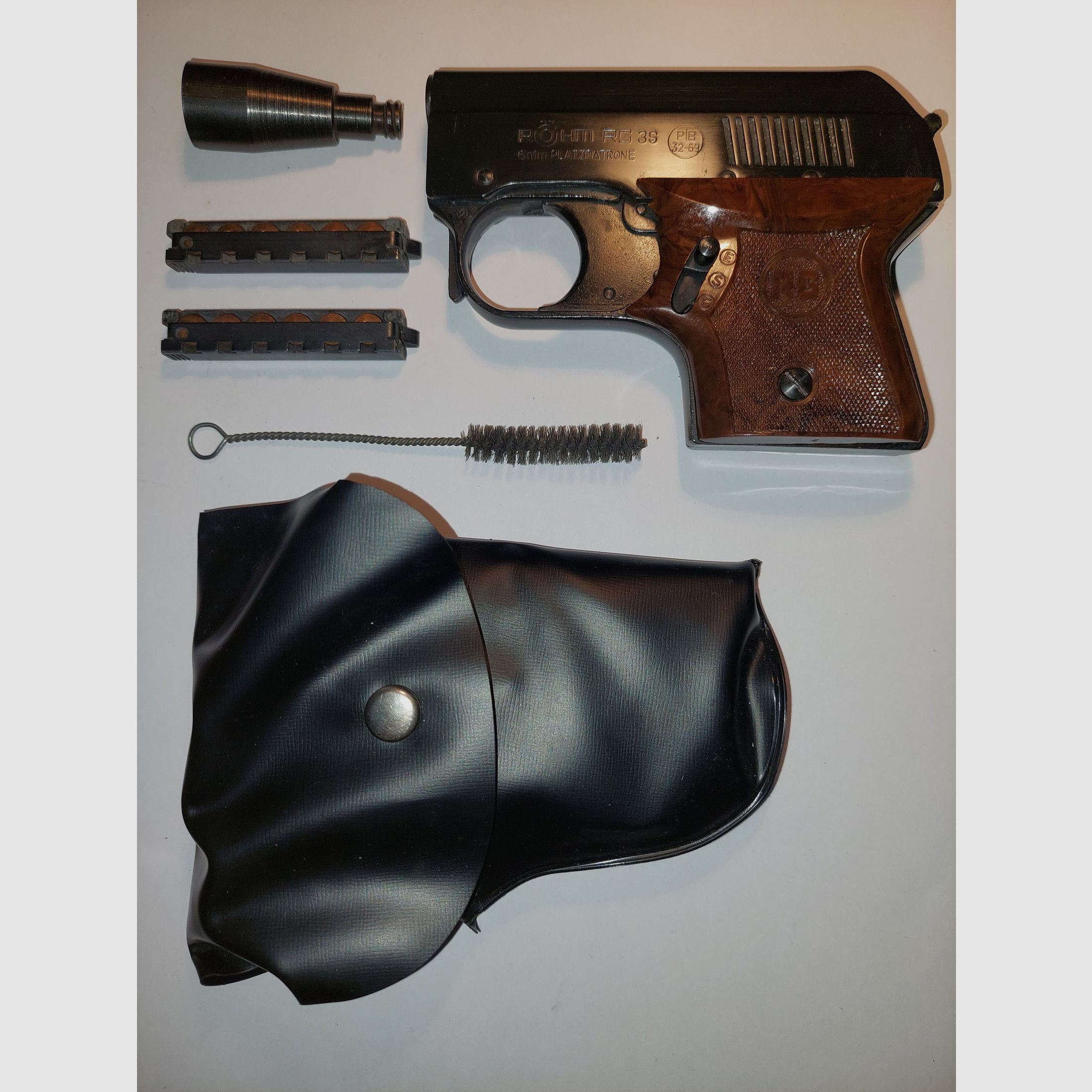 Pistola a segnale/gas Röhm RG3 (6 mm Flobert) + accessori originali, confezione originale
