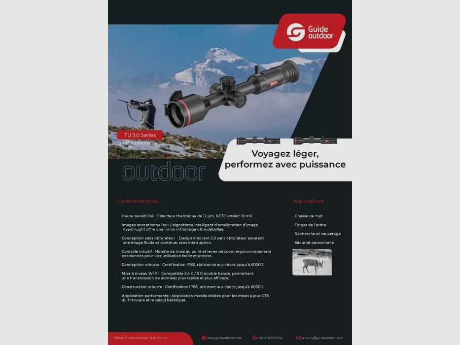Lunette Thermique TU650 3.0 GUIDE, image 2 sur 3