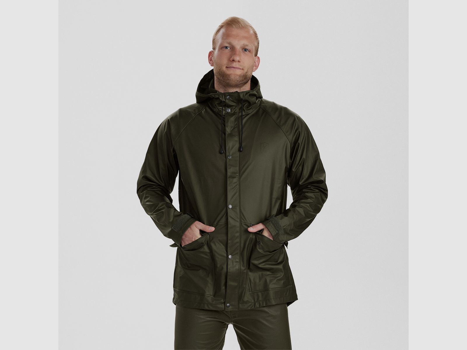 Hurricane Rain Jacket - Art Green - Size: M
