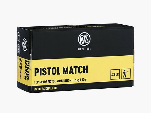 RWS 40grs Pistol Match 50STK