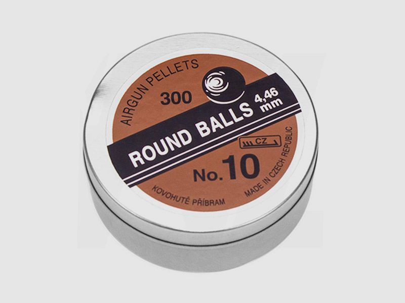 Rundkugeln Round Balls No. 10 Kaliber 4,46 mm 0,50 g schwarz 300 StĂĽck