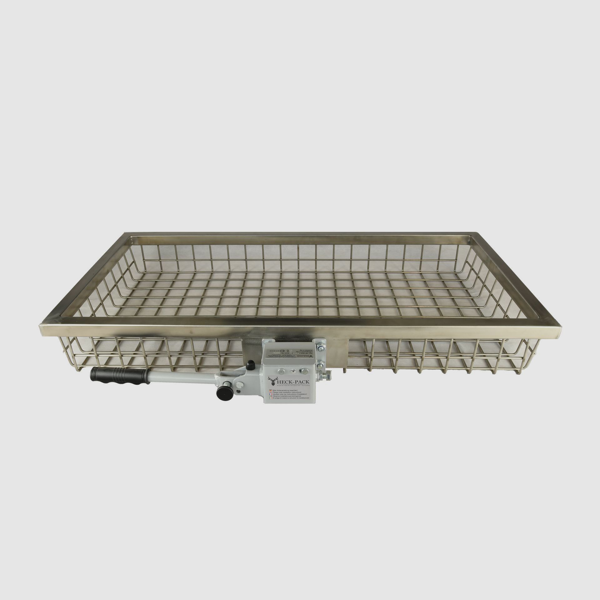 Heck-Pack Deluxe Edelstahl 1000x500x125 mm Hecktransporter
