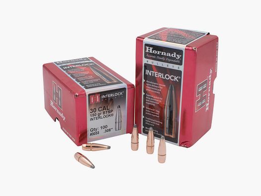 Hornady BULLETS .30/.308 150GR INTERLOCK SP BT – 100 st.