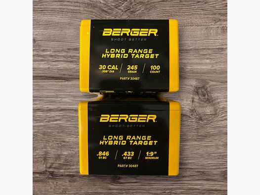 .30 245 Long Range Hybrid Target 100 Geschosse Berger