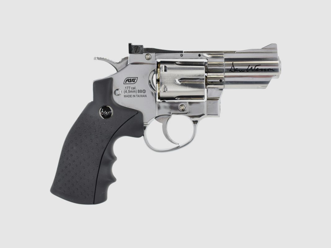 Revolver Dan Wesson 2,5" Silber 4,5mm BBs CO2 ASG, Bild 2 von 2