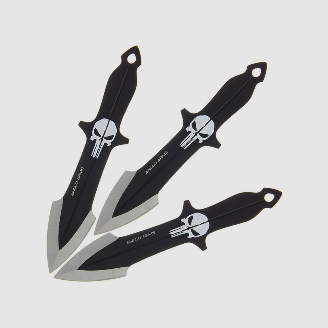 Punic throwing measurement set 3 pieces with skull logo