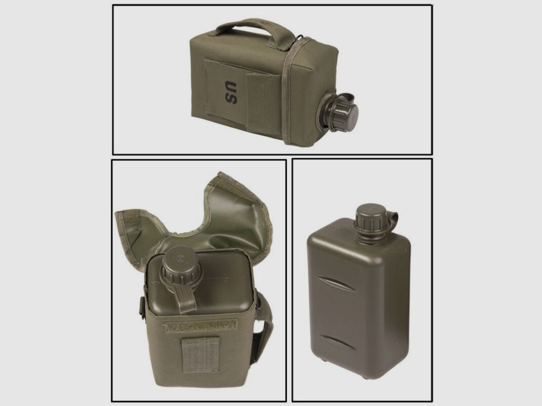 Patrol Canteen 2L m. Hülle & Gurt olive, Bild 1 von 2