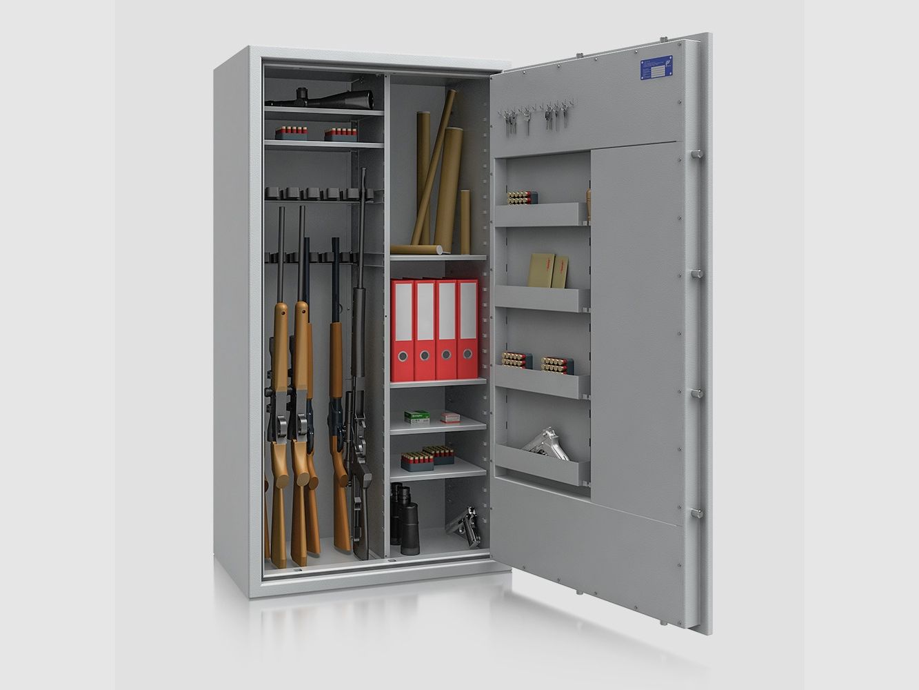 Gun cabinet resistance grade N/0 1 according to EN 1143-1