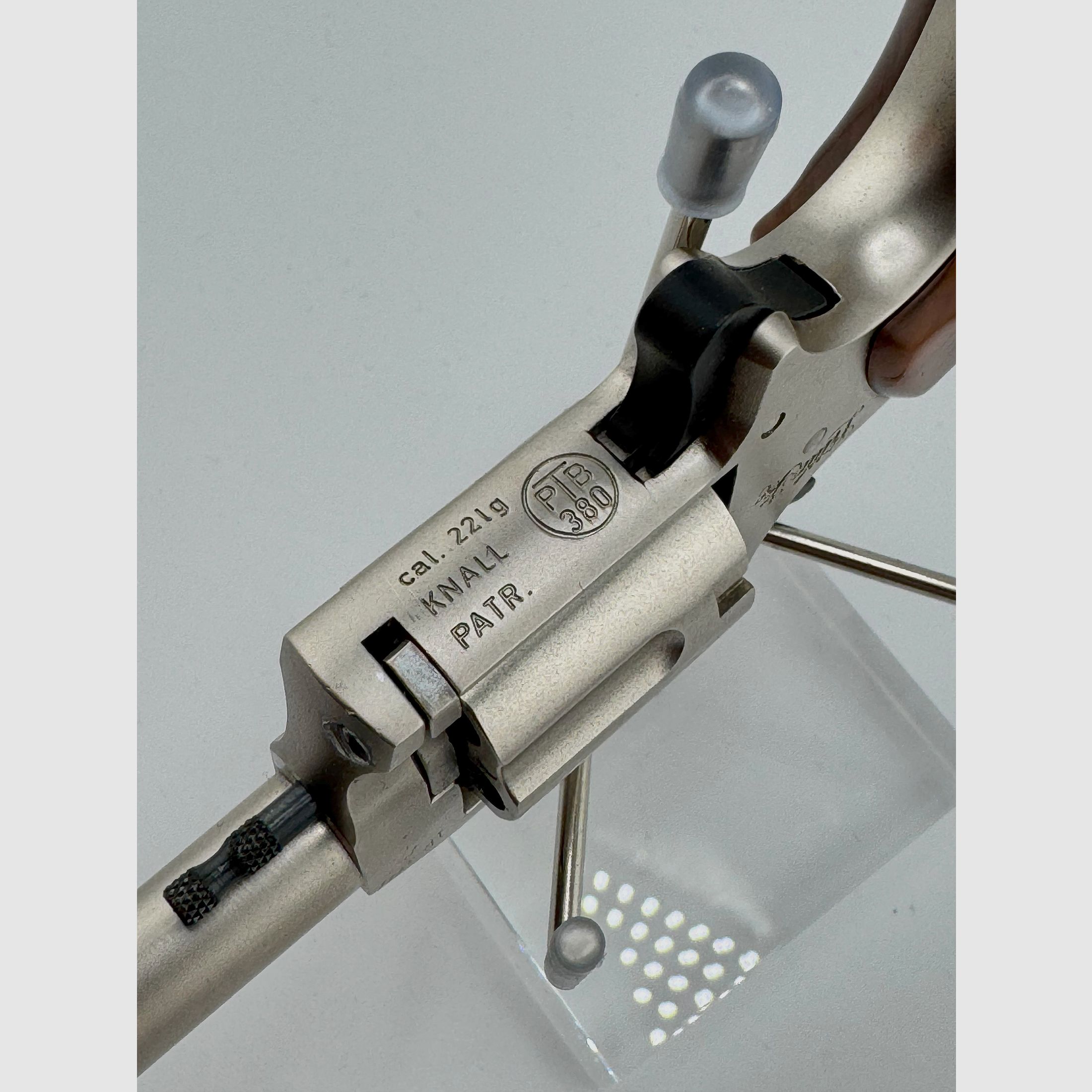 Röhm Little Joe nickel-plated - PTB 380 - Year of proof 1985 - Caliber 22 long blank firing