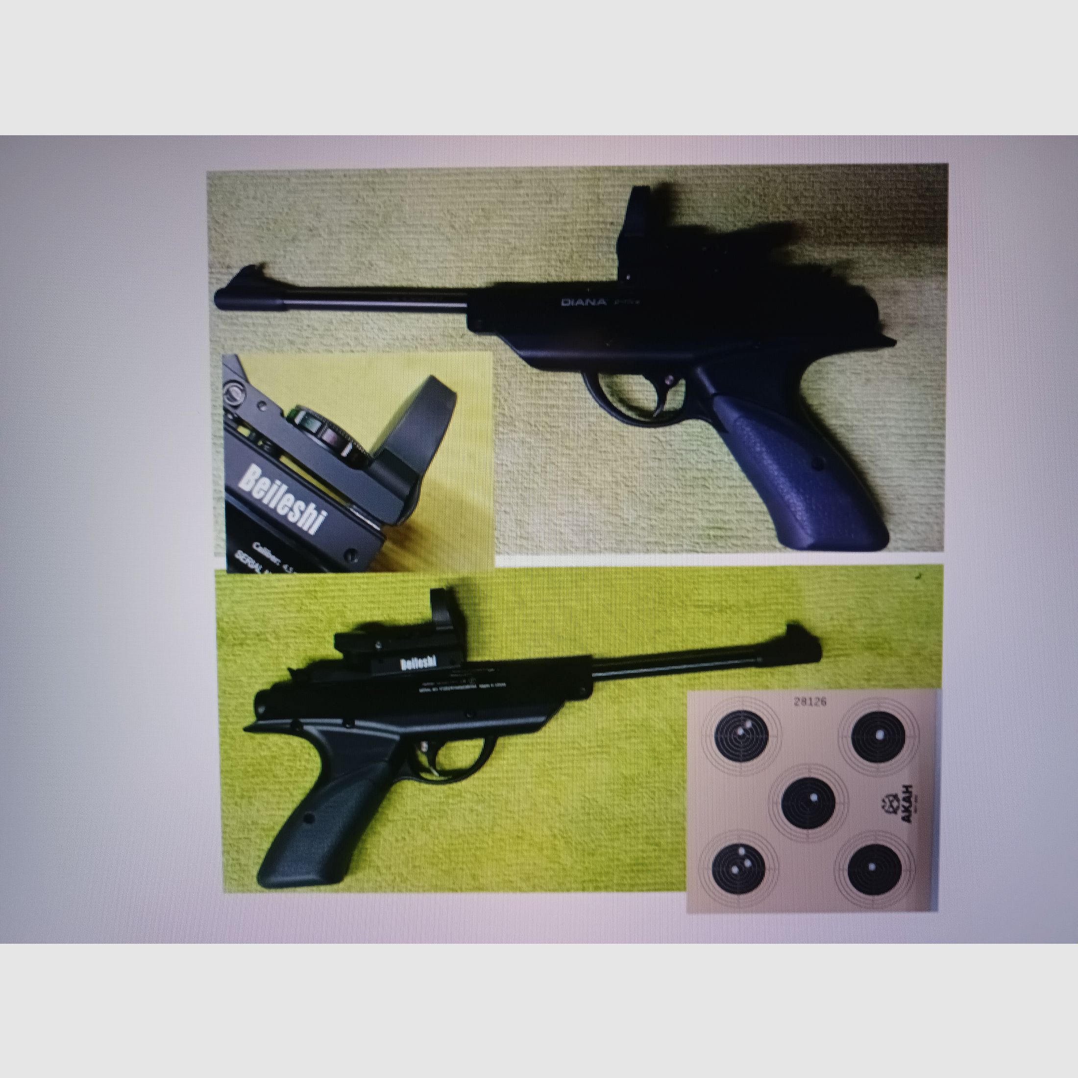 Diana p-five (OVP) - LUFTPISTOLE ___  Kal. 4,5 (.177) ___ LP + RedDot ___ BESTZUSTAND, Bild 1 von 10
