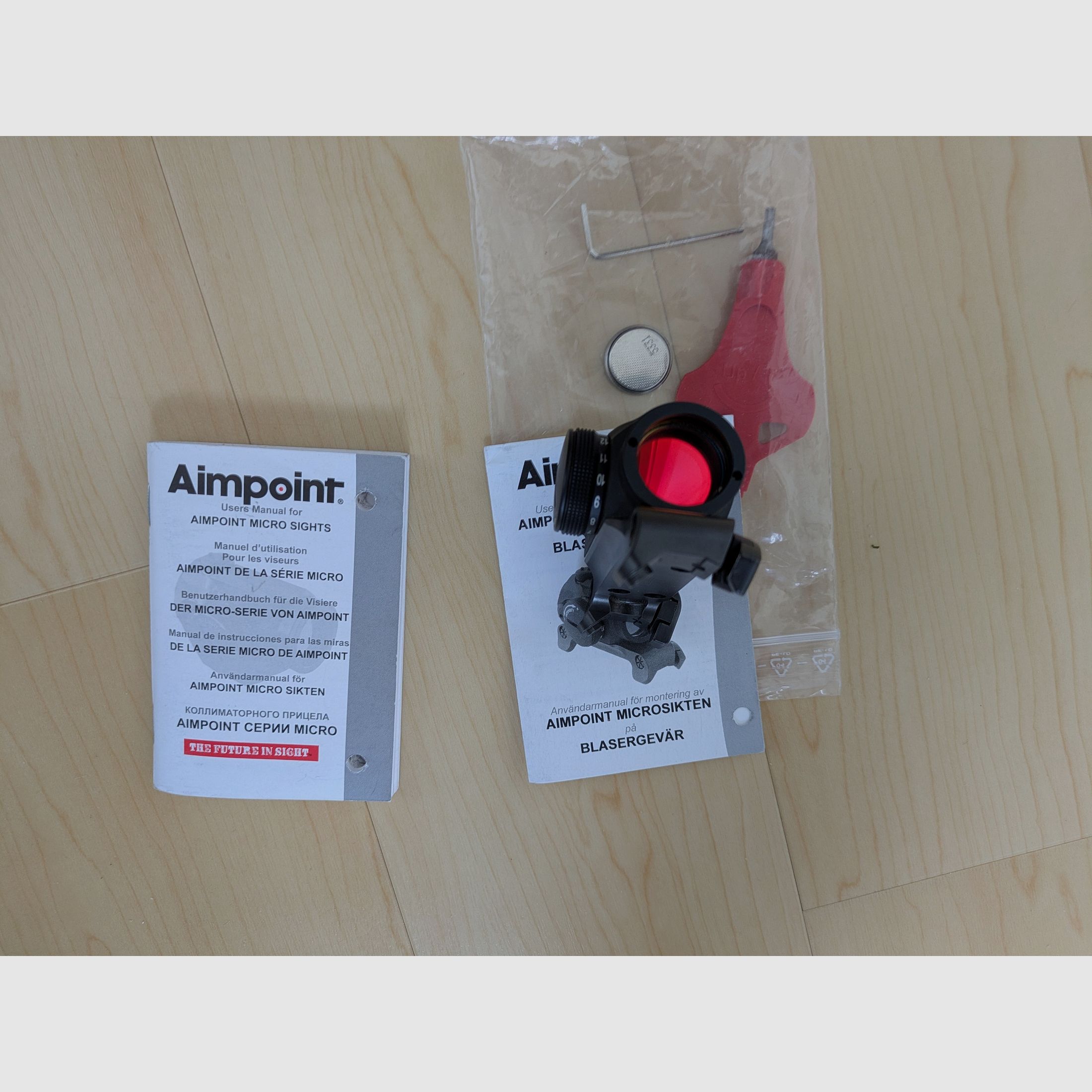 Red dot sight Aimpoint Micro H-1 2MOA with Blaser mount, imagen 3 de 3