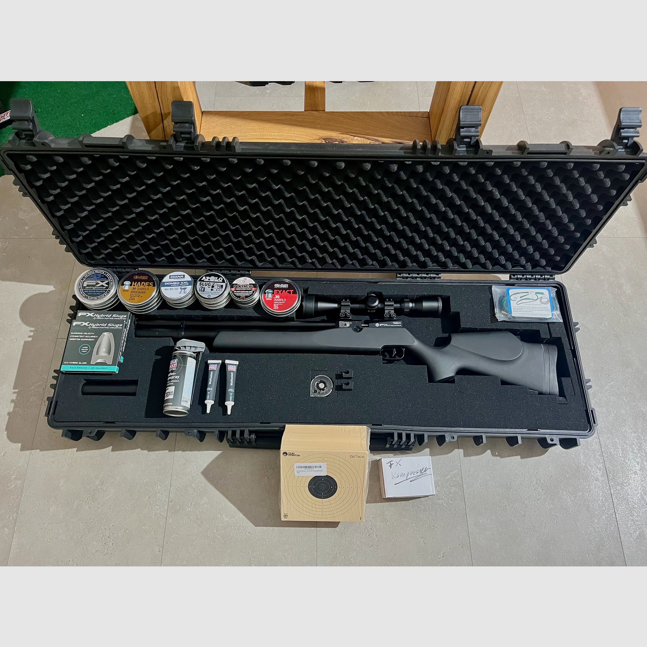 Dreamline FX Airgun Classic 7,62mm + Zubehör & Kompressor