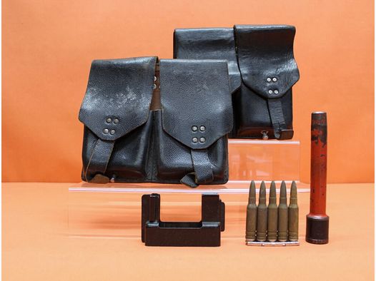 BUND SURPLUS FN FAL (metric) Complete Set1 for G1/STG58: Magazine pouch/Drill cartridge device/Loader/Blank cartridges