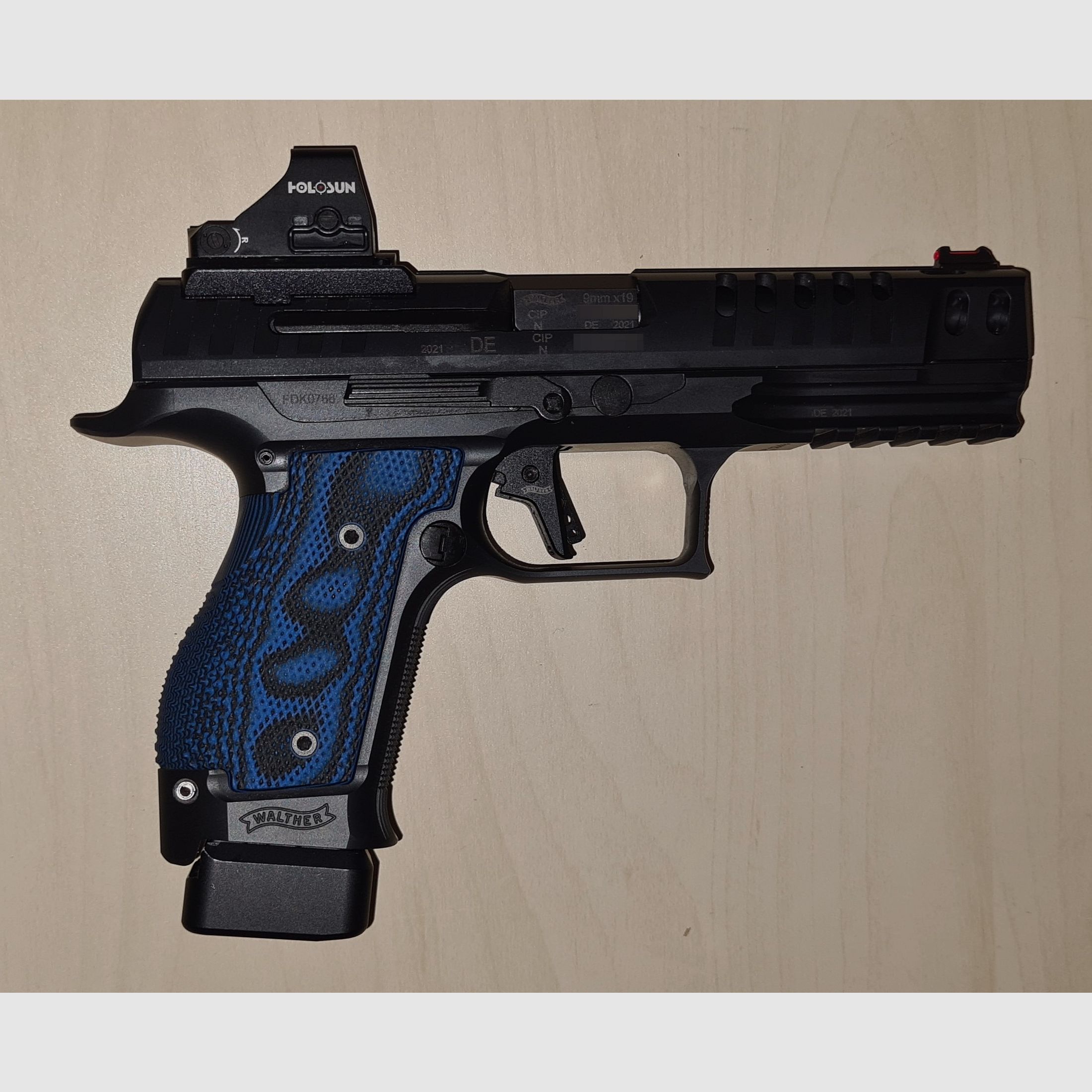 Walther Q5 Match SF, 9mm Luger, mit Rotpunkt Holosun