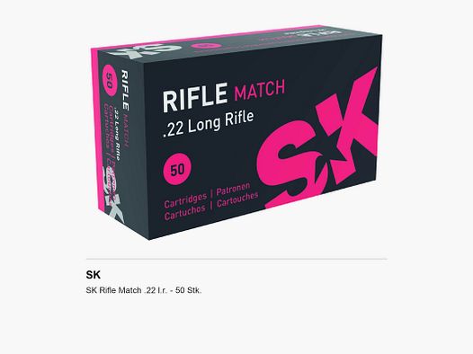 SK Rifle Match .22 l.r. – 50 pcs.