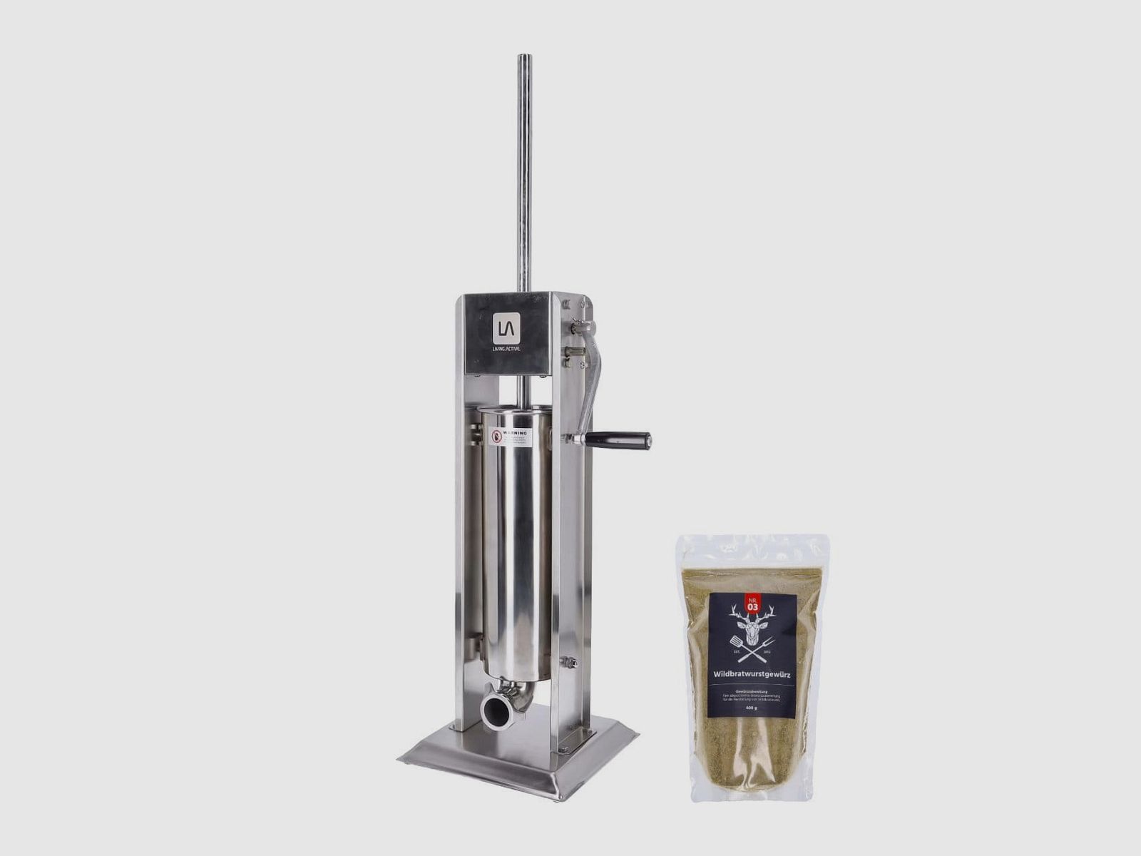 LivingActive sausage filler with free LA wild sausage seasoning