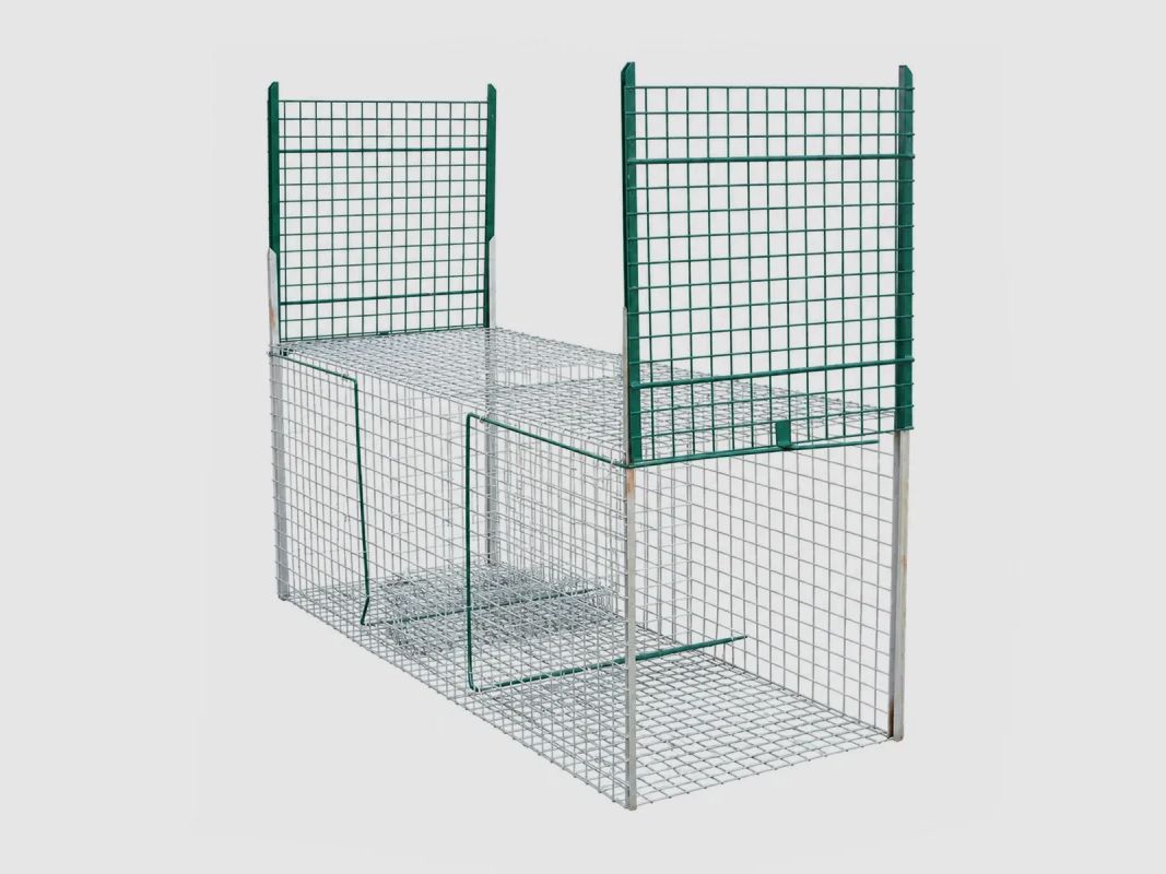 Cage spéciale renard grillage mailles carrées 5cm 200x75x75cm, image 1 sur 4